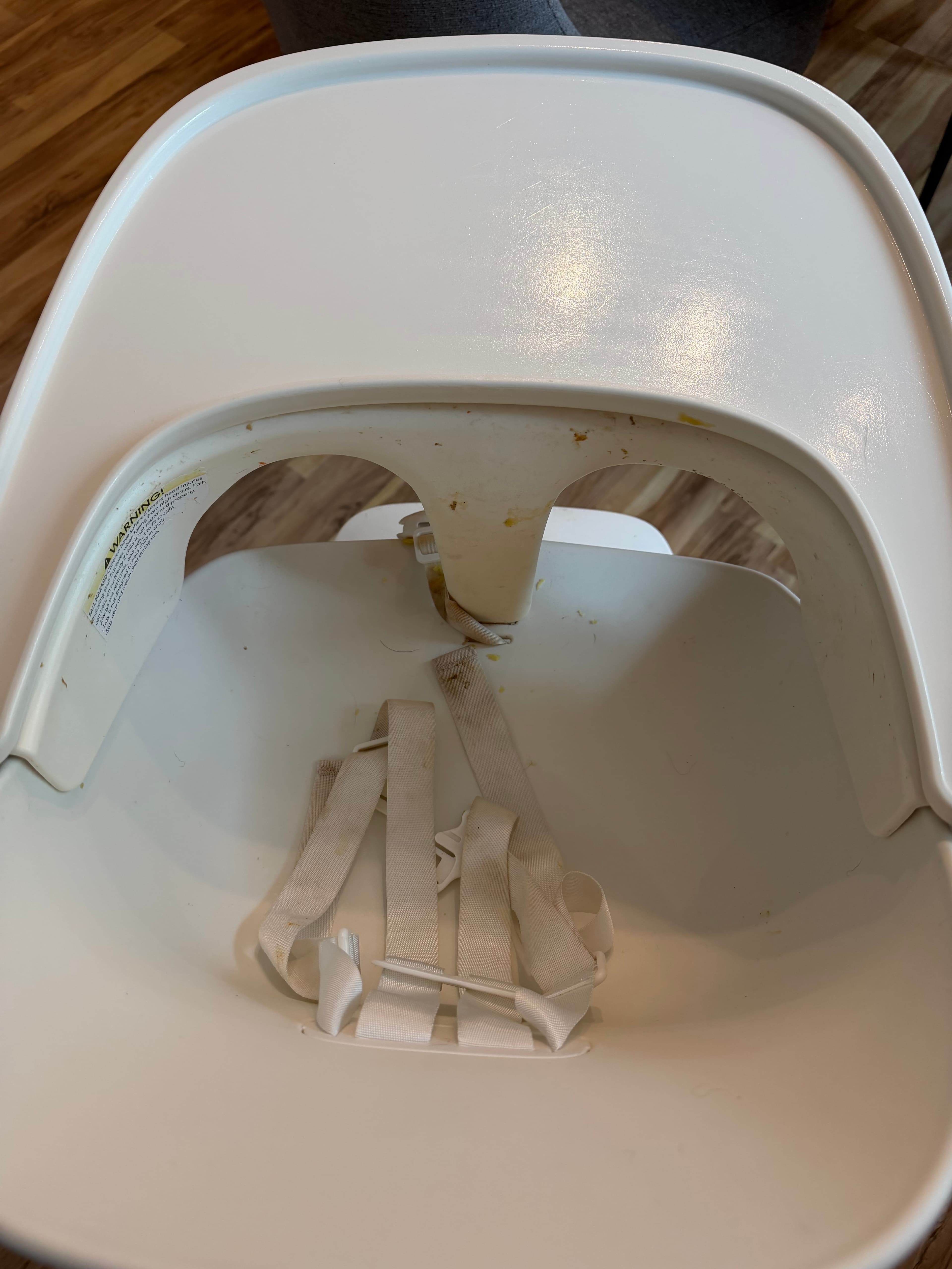 High Chair Deep Clean - Before